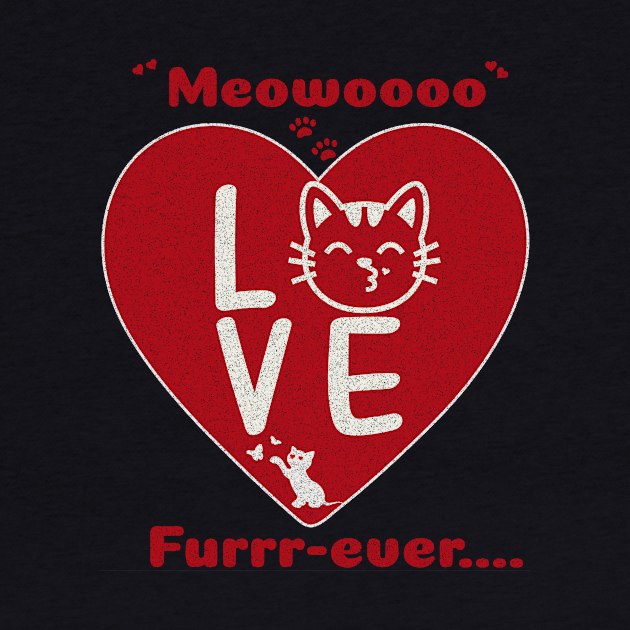 Valentine Cat Love T Shirt Unisex Cat parent by Savi L'amour